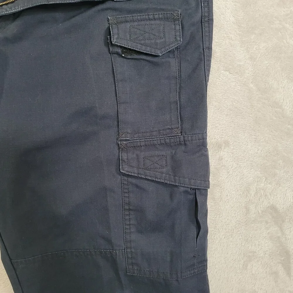 PROPPER Cargo Tactical Pants Mens 38x34 Blue Elastic Waist Pockets Workwear
